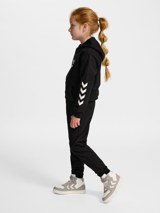 hmlJR REGULAR ADJ WAIST PANTS, BLACK, model