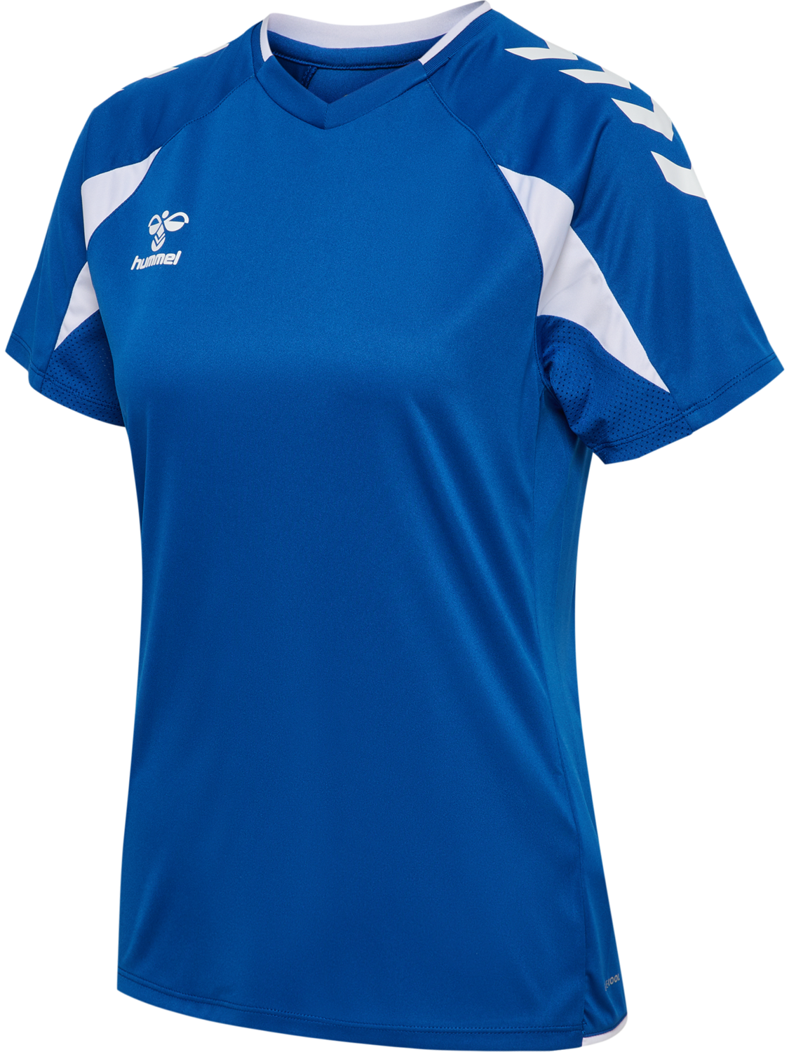 hmlCORE 2.0 JERSEY S/S WOMAN, TRUE BLUE/WHITE, packshot