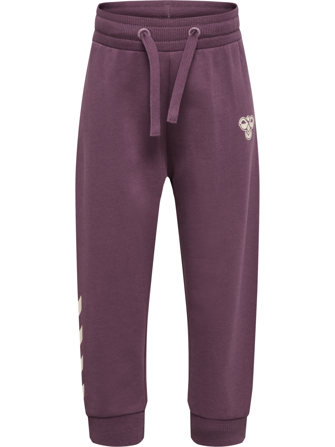 hmlMINI REG LOGO PANTS, BLACK PLUM, packshot