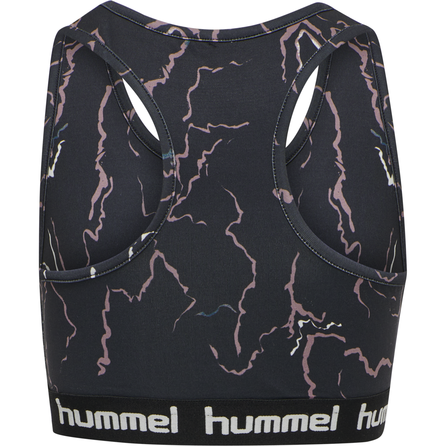 hmlMIMMI SPORTS TOP, CAVIAR/TWILIGHT MAUVE, packshot