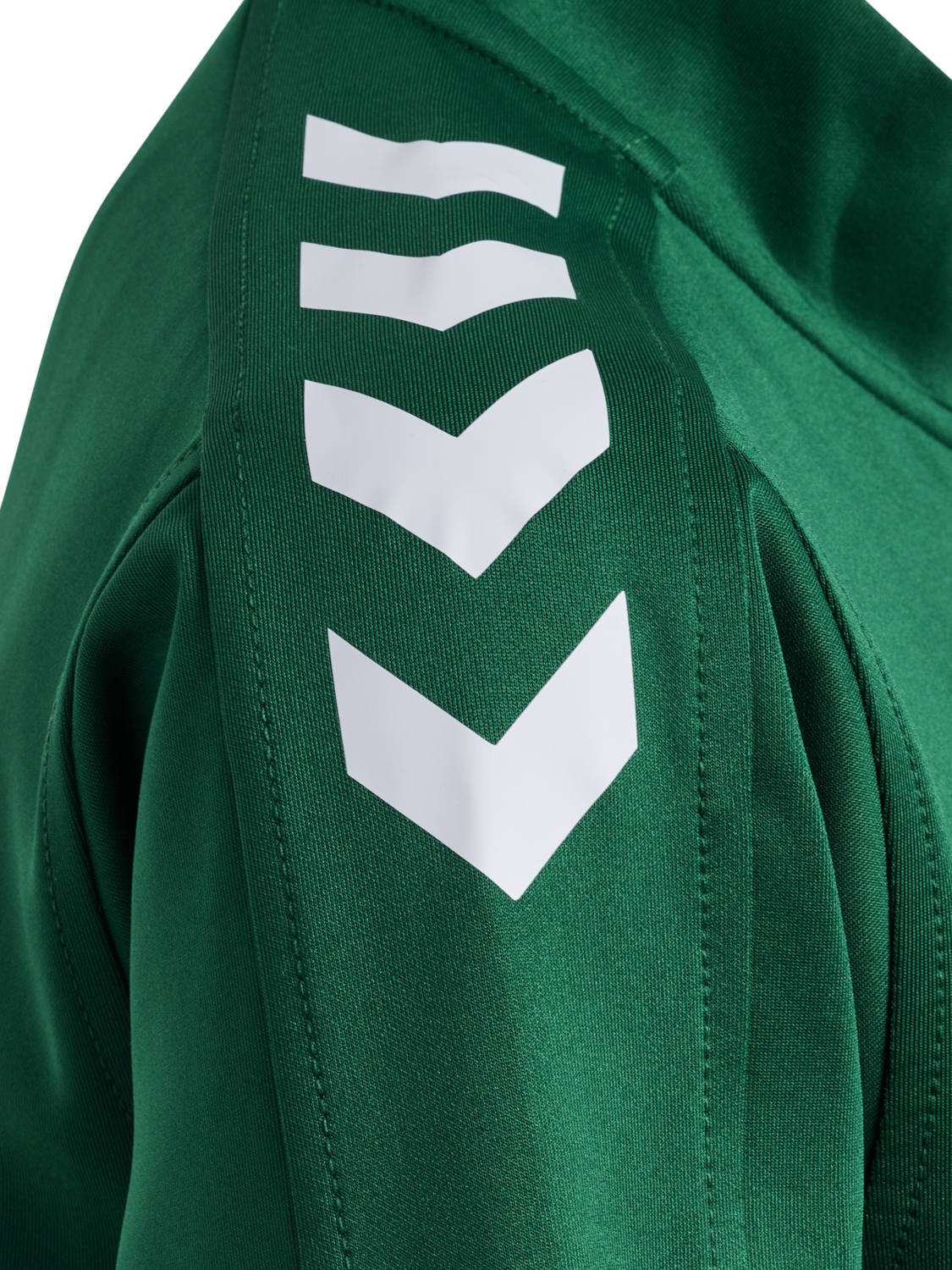 hmlCORE XK POLY ZIP SWEAT KIDS, EVERGREEN, packshot