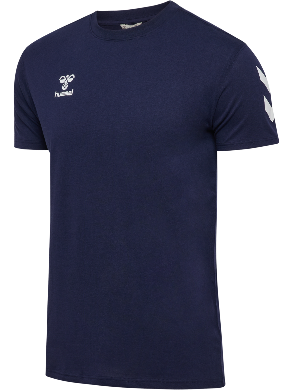 hmlGO 2.0 CHEVRON T-SHIRT S/S, MARINE, packshot