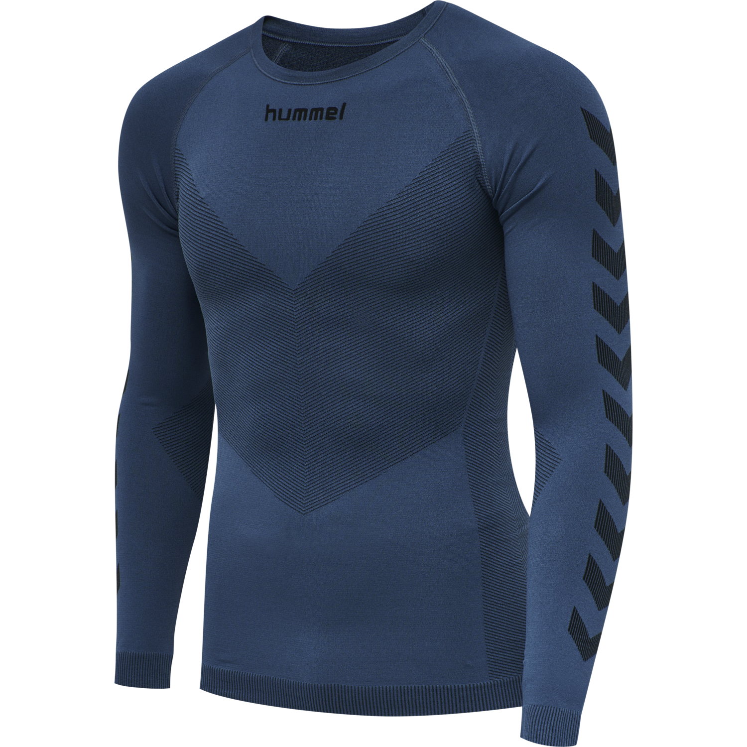 HUMMEL FIRST SEAMLESS JERSEY L/S , DARK DENIM, packshot