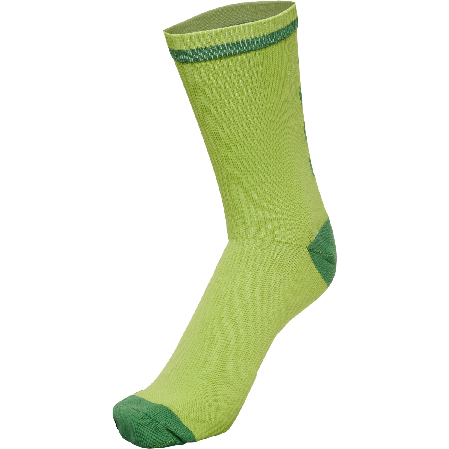 ELITE INDOOR SOCK LOW PA, DARK CITRON/MYRTLE, packshot