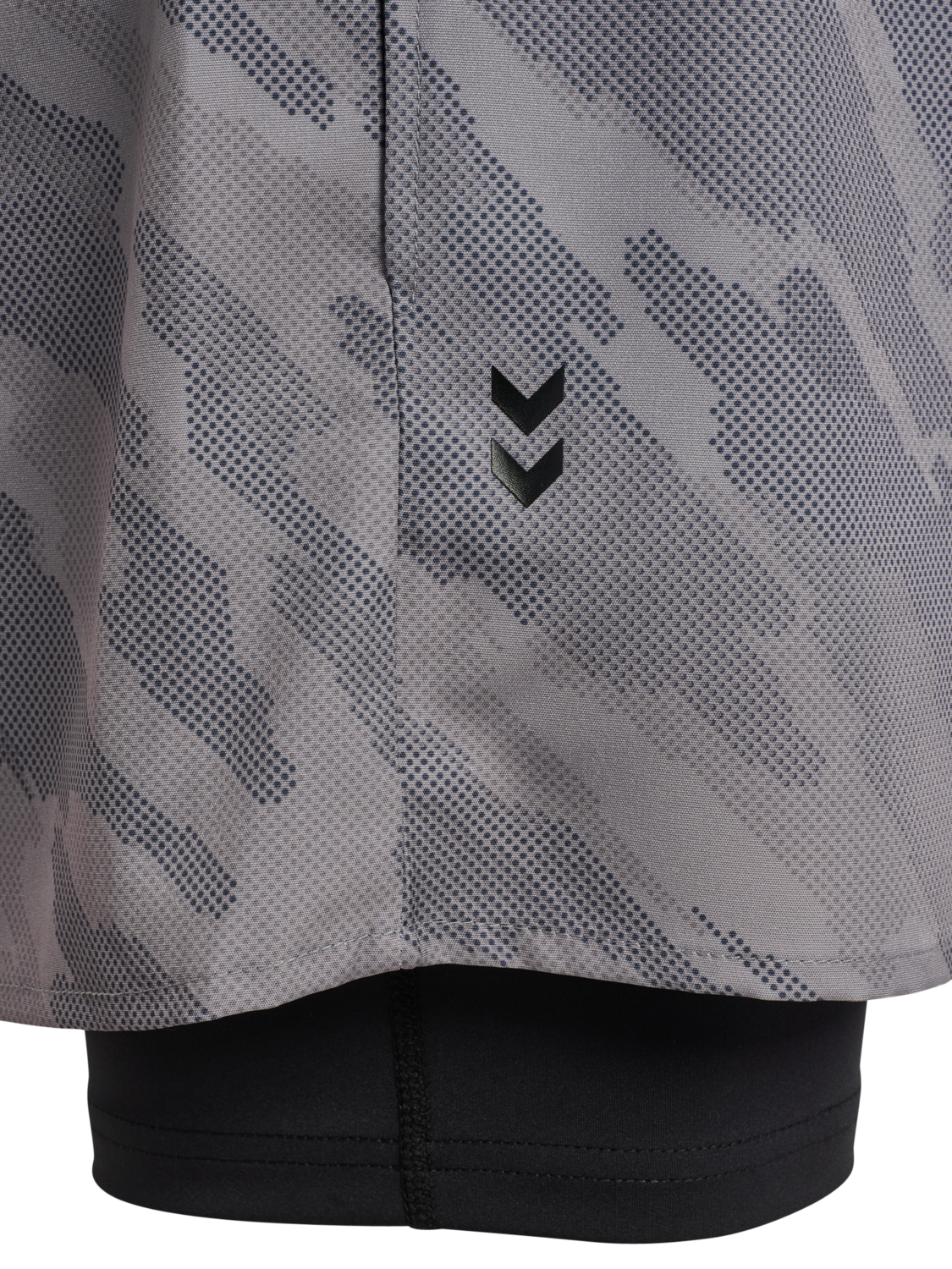 hmlHIIT INTENSITY AOP 2 IN 1 SHORTS, SHARKSKIN, packshot