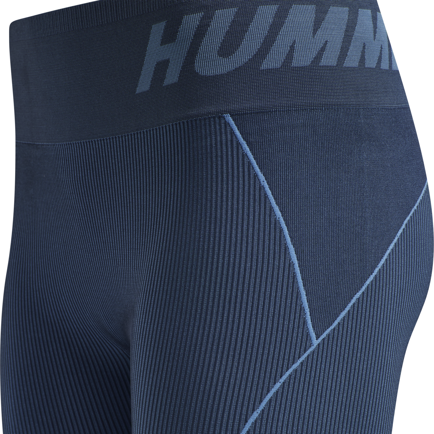 hmlTE CHRISTEL SEAMLESS MW TIGHTS, MARINA/INSIGNIA BLUE MELANGE, packshot