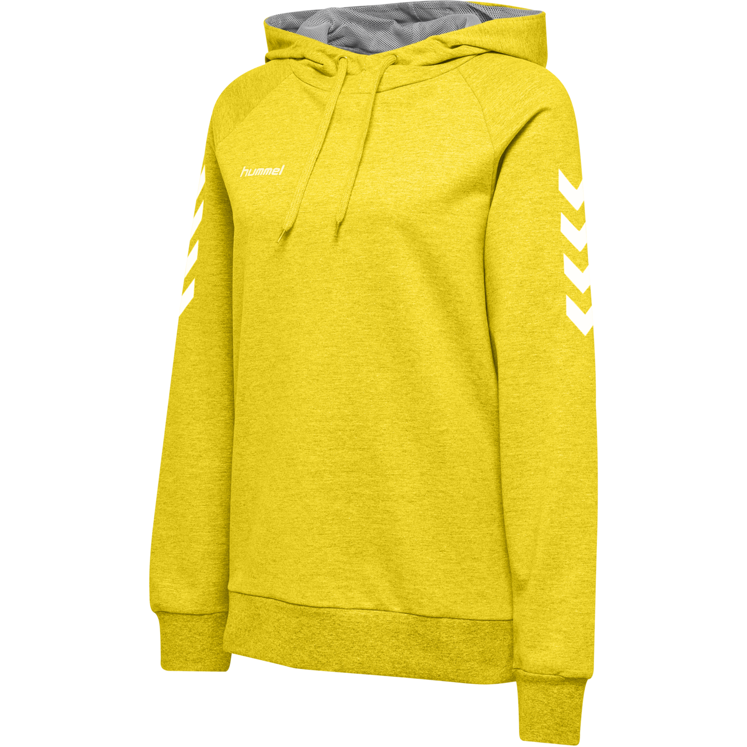 HMLGO COTTON HOODIE WOMAN, SPORTS YELLOW, packshot