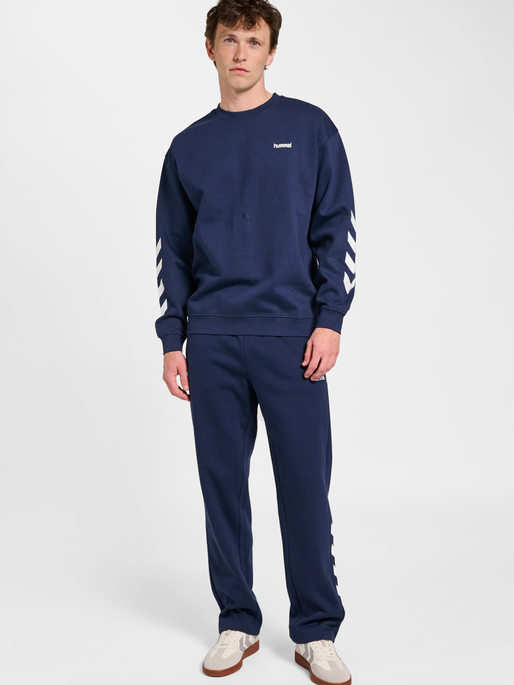 hmlCHEVRON ATHLETIC SWEATSHIRT, DRESS BLUES, model