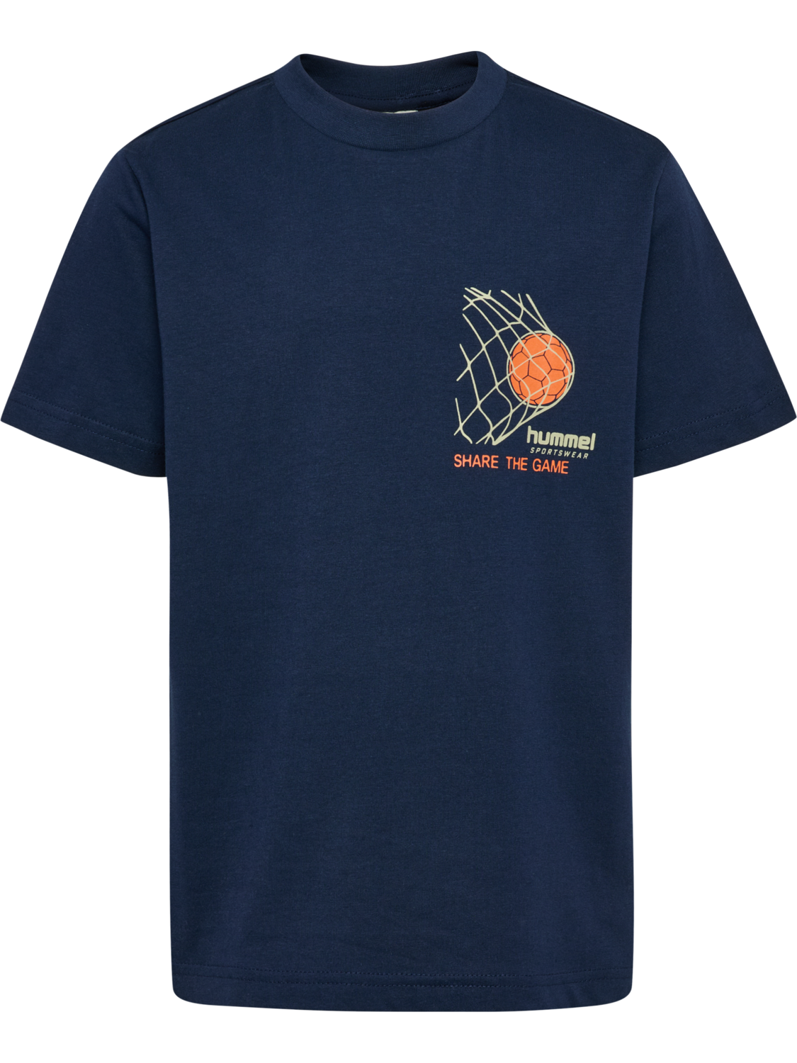 hmlJR REG T-SHIRT S/S RUNNER 2-PACK, LIGHT GREY MELANGE/DRESS BLUES, packshot