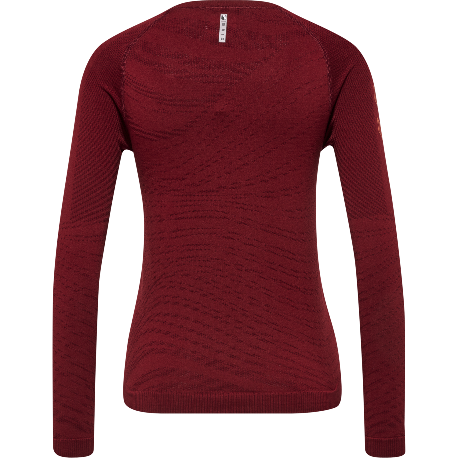 hmlONGRID SEAMLESS L/S WO, RHUBARB/NASTURTIUM, packshot