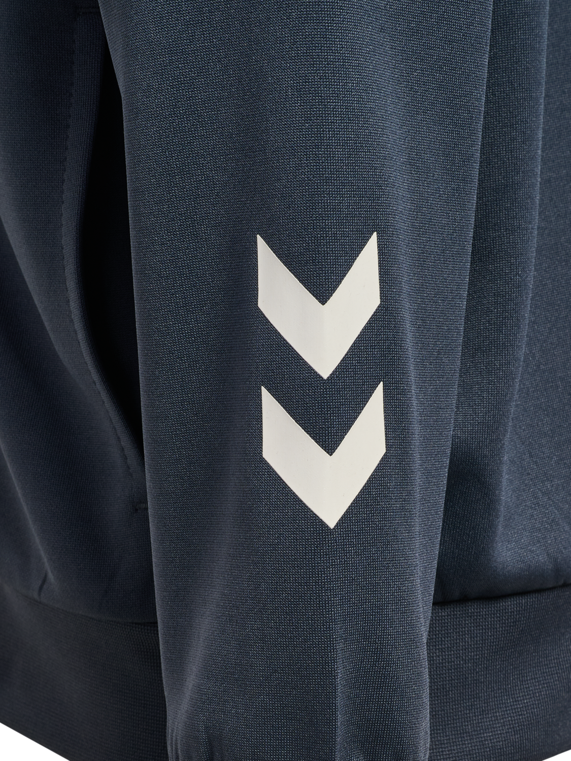 hmlJR REG POLY BLOCK ZIP JACKET, OMBRE BLUE, packshot