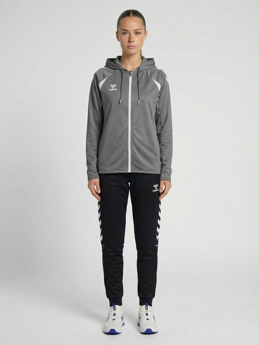 hmlCORE 2.0 TRACK PANTS WOMAN, BLACK/WHITE, model