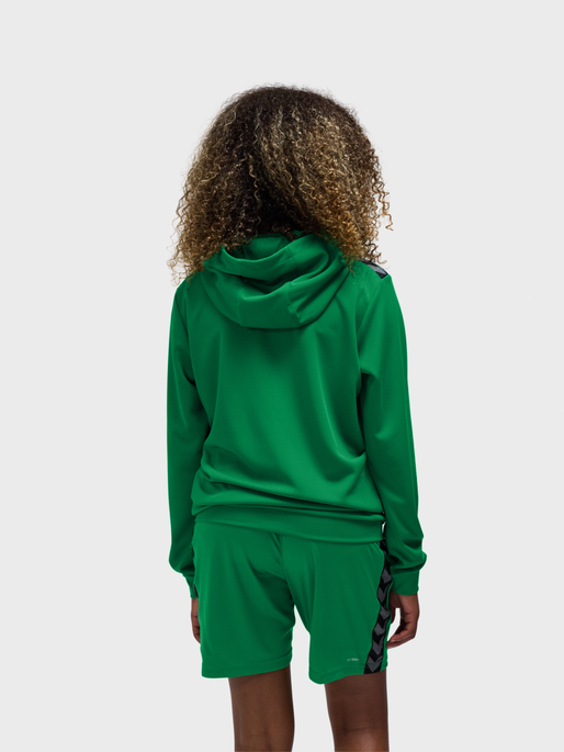 hmlAUTHENTIC PL ZIP HOODIE KIDS, JELLY BEAN, model
