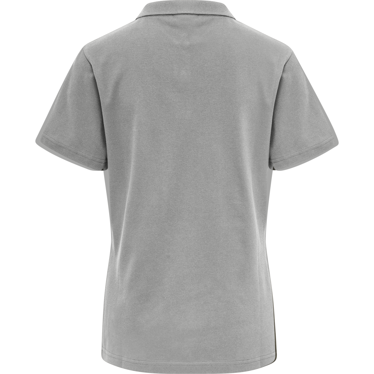 hmlRED STRETCH POLO WOMAN, GREY MELANGE, packshot