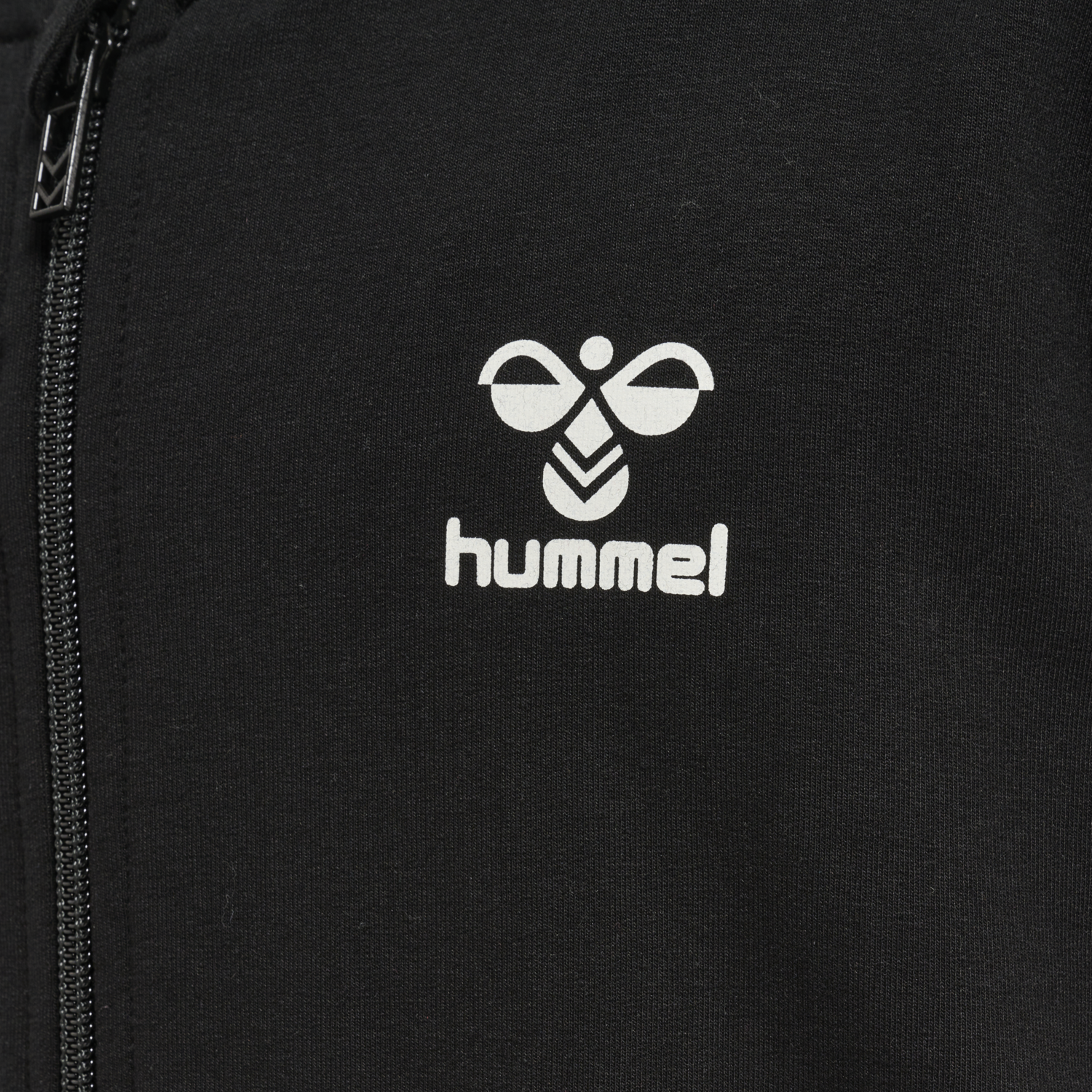 hmlTRECE ZIP HOODIE, BLACK, packshot