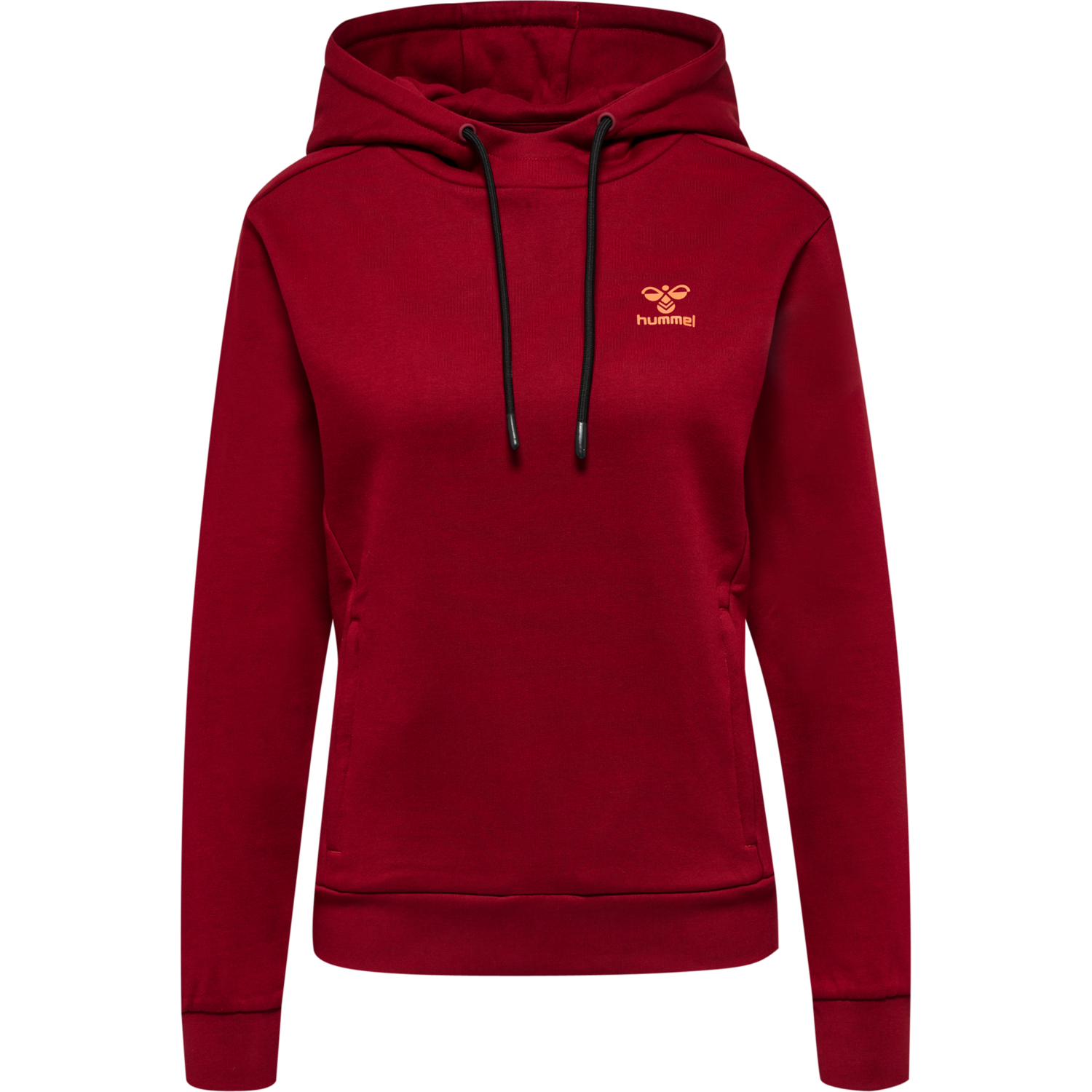 hmlOFFGRID HOODIE WO, RHUBARB/NASTURTIUM, packshot