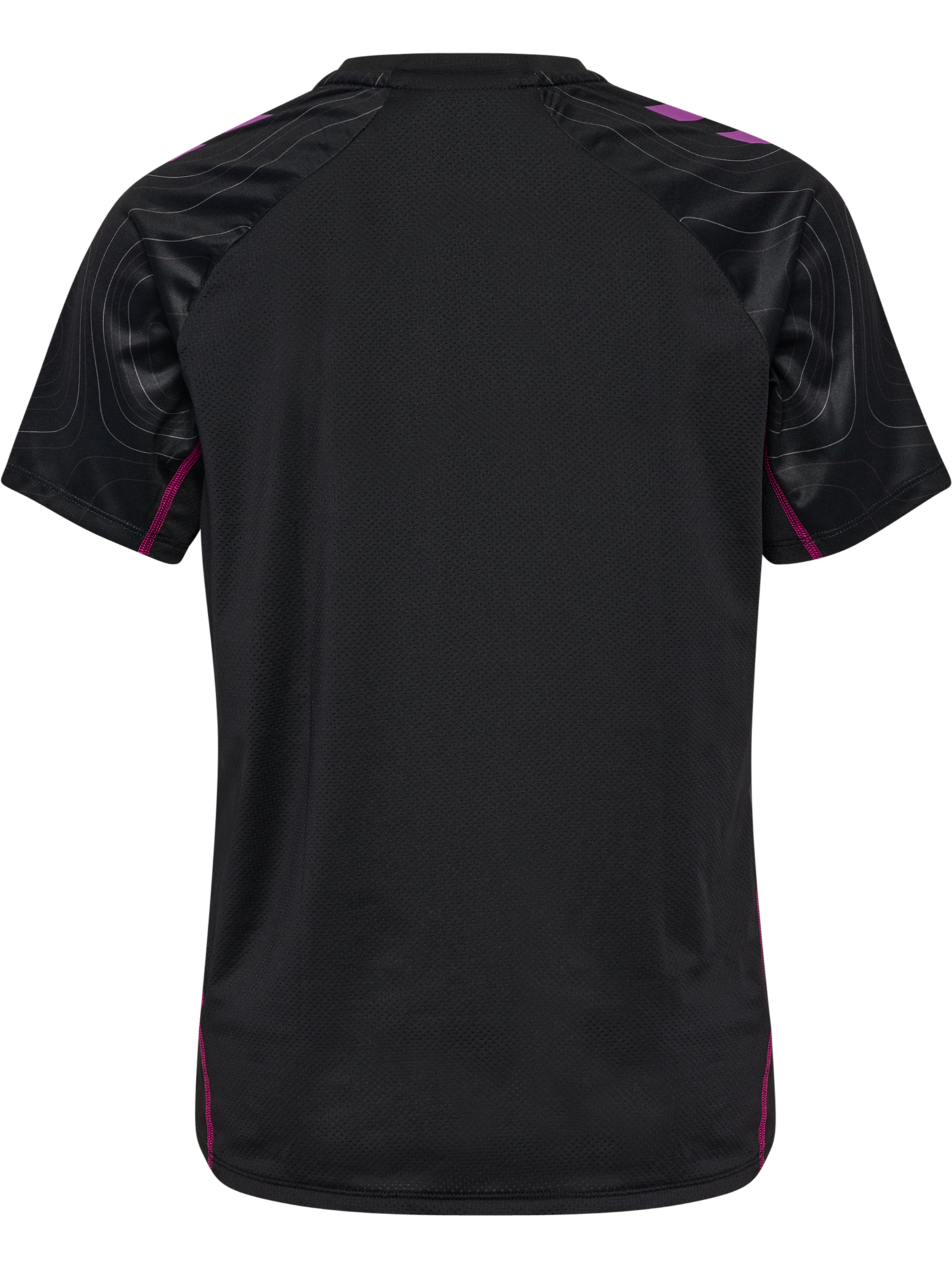 hmlBLAZE 2.0 TRAINING JERSEY S/S WO, BLACK/DAHLIA, packshot