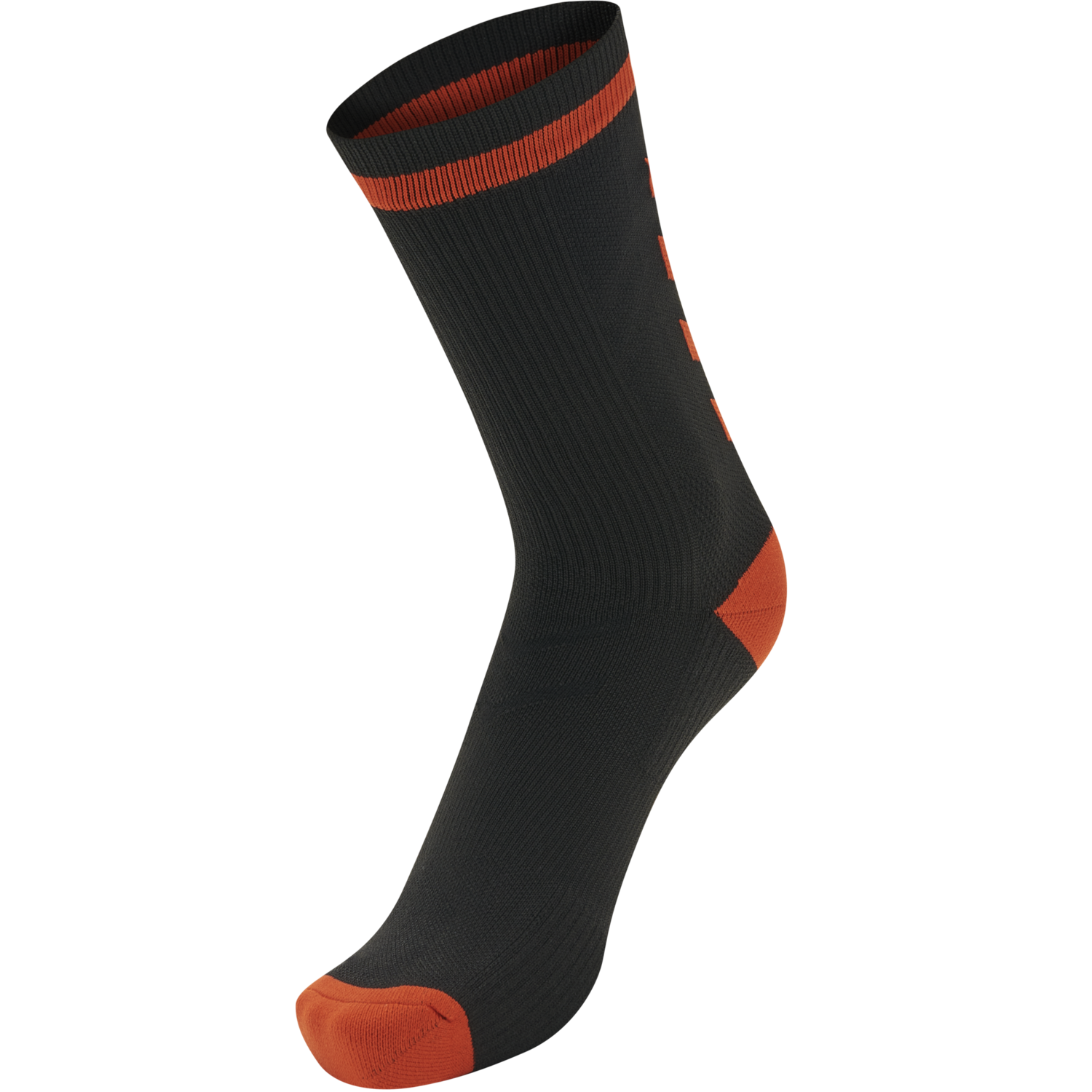 ELITE INDOOR SOCK LOW, BLACK/RED, packshot