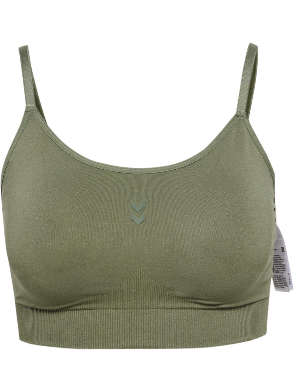hmlFLOW PADDED BRA, DEEP LICHEN GREEN, packshot