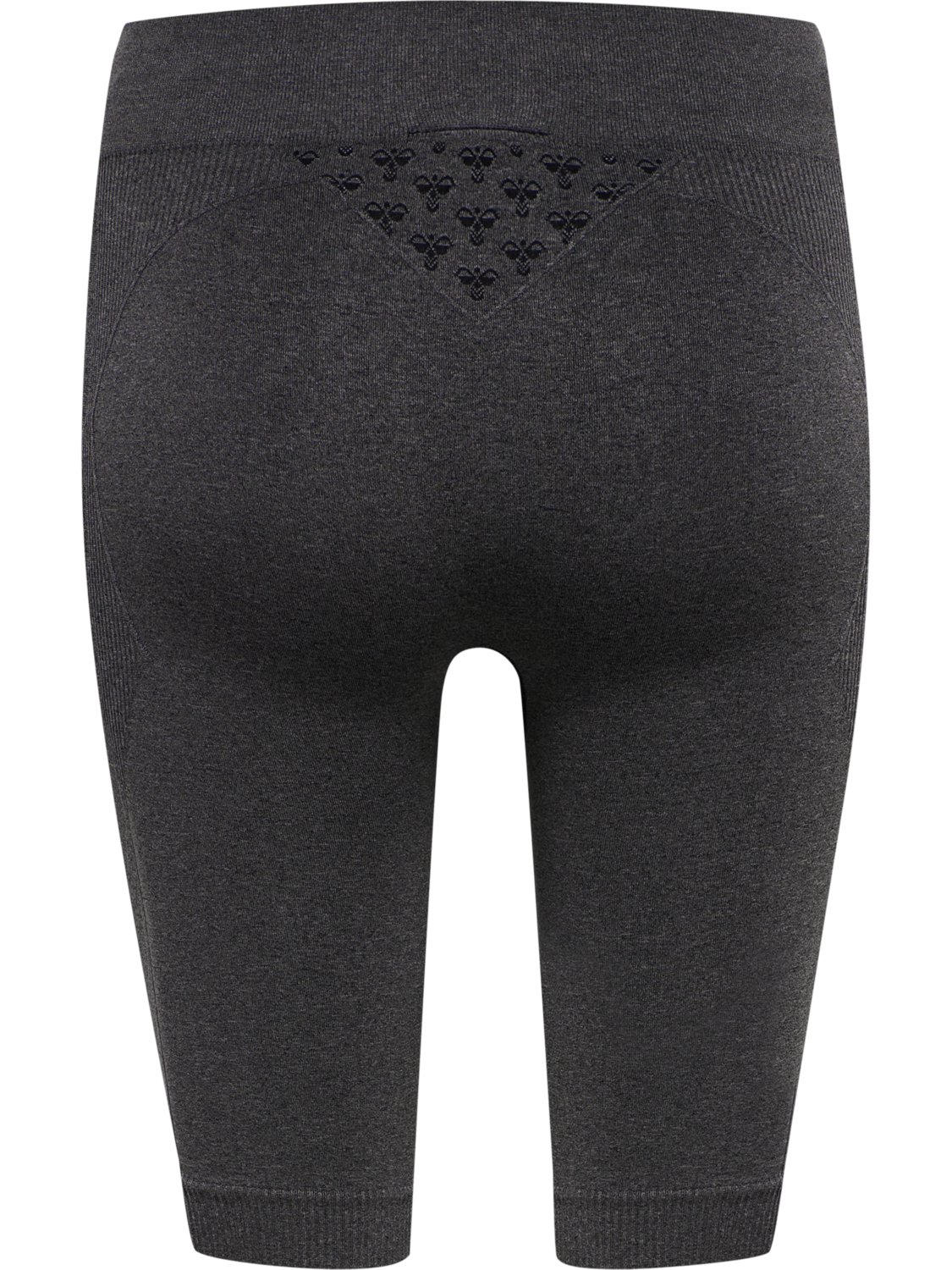 hmlCI SEAMLESS CYCLING SHORTS, BLACK MELANGE, packshot