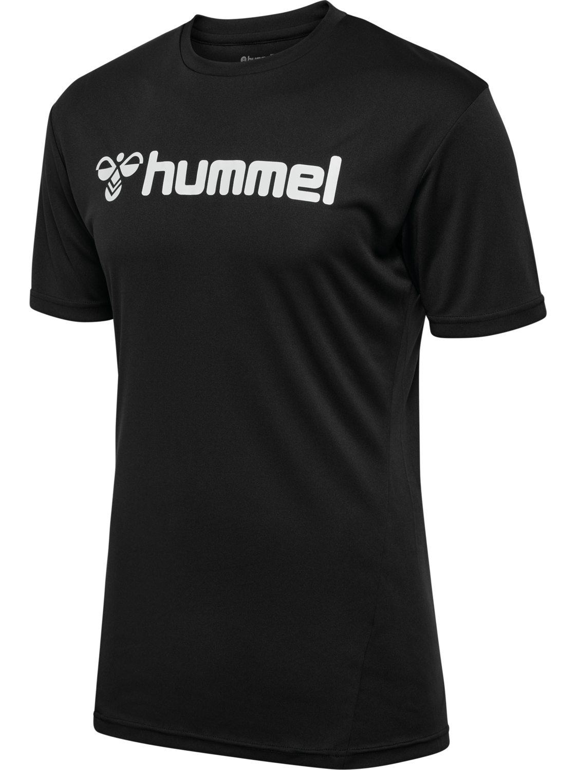 hmlLOGO JERSEY S/S, BLACK, packshot