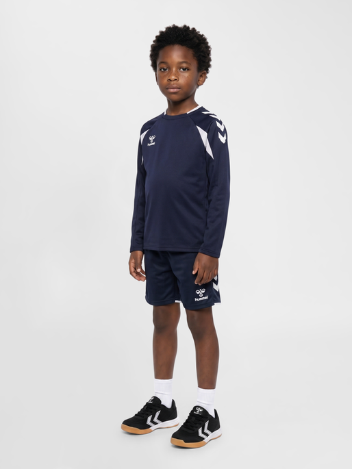 hmlCORE 2.0 CREW NECK KIDS, MARINE/WHITE, model