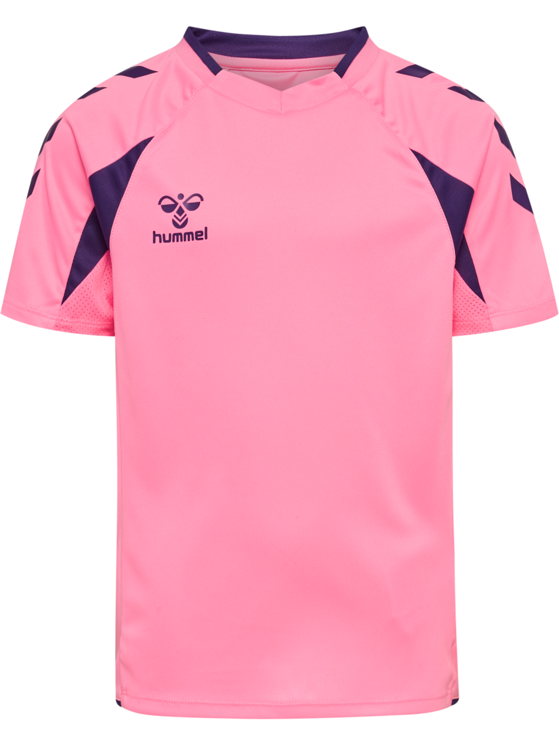 hmlCORE 2.0 JERSEY S/S KIDS, COTTON CANDY/ACAI, packshot