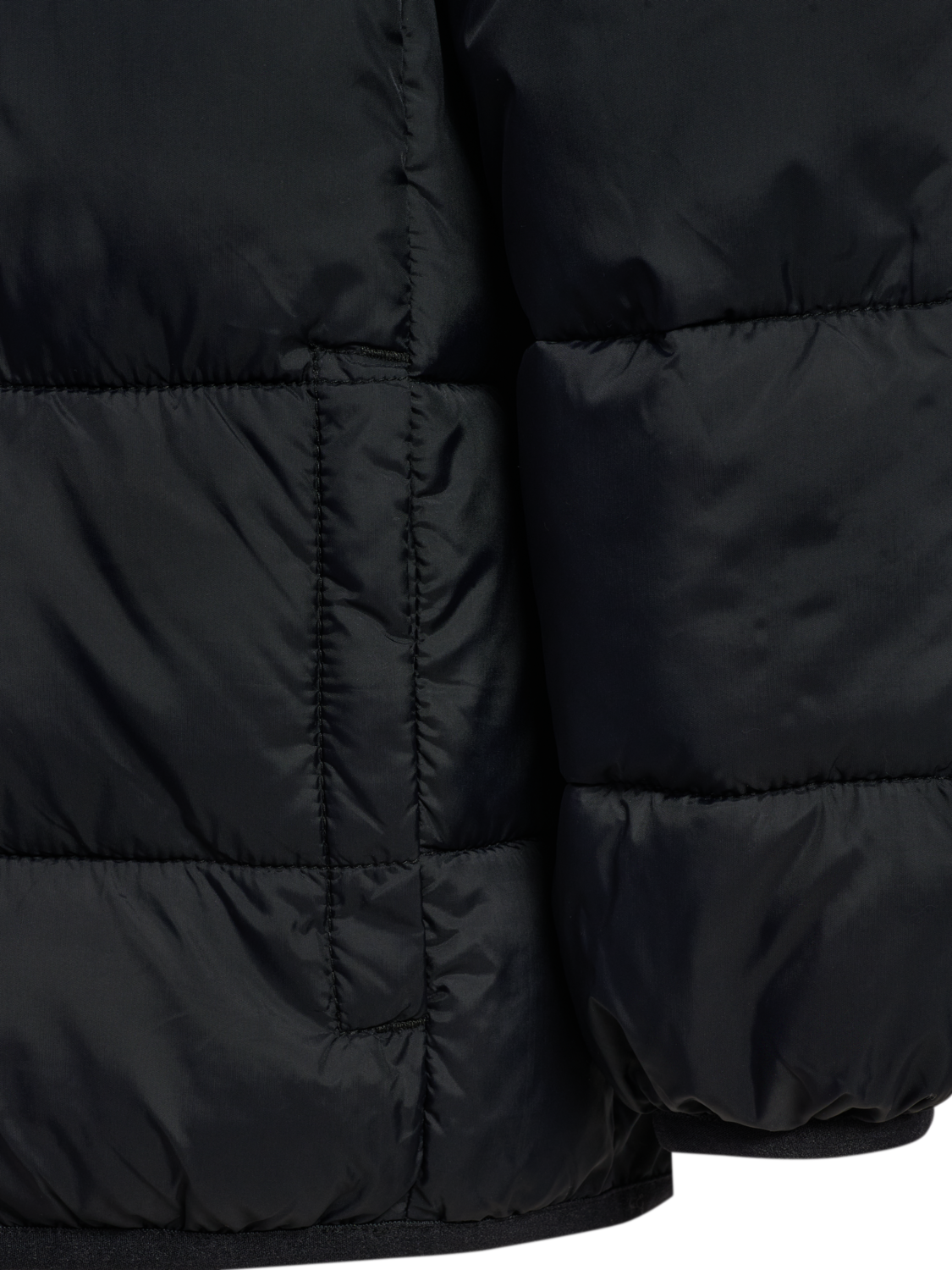 hmlJR LIGHTWEIGHT PUFFER JACKET, BLACK, packshot