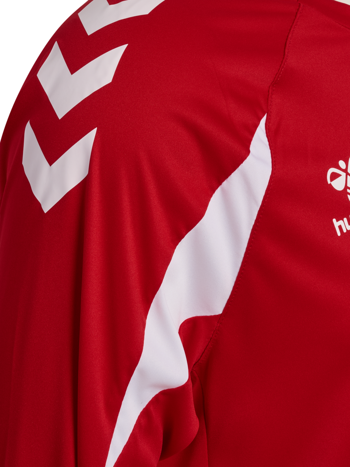 hmlCORE 2.0 JERSEY L/S, TRUE RED/WHITE, packshot