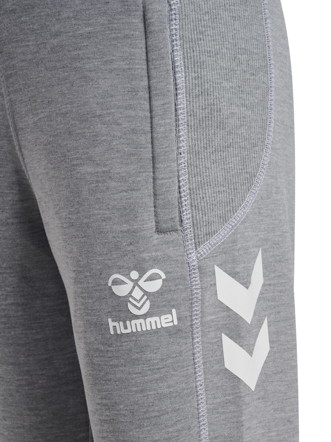 hmlMOVE 2.0 PANTS KIDS, GREY MELANGE, packshot