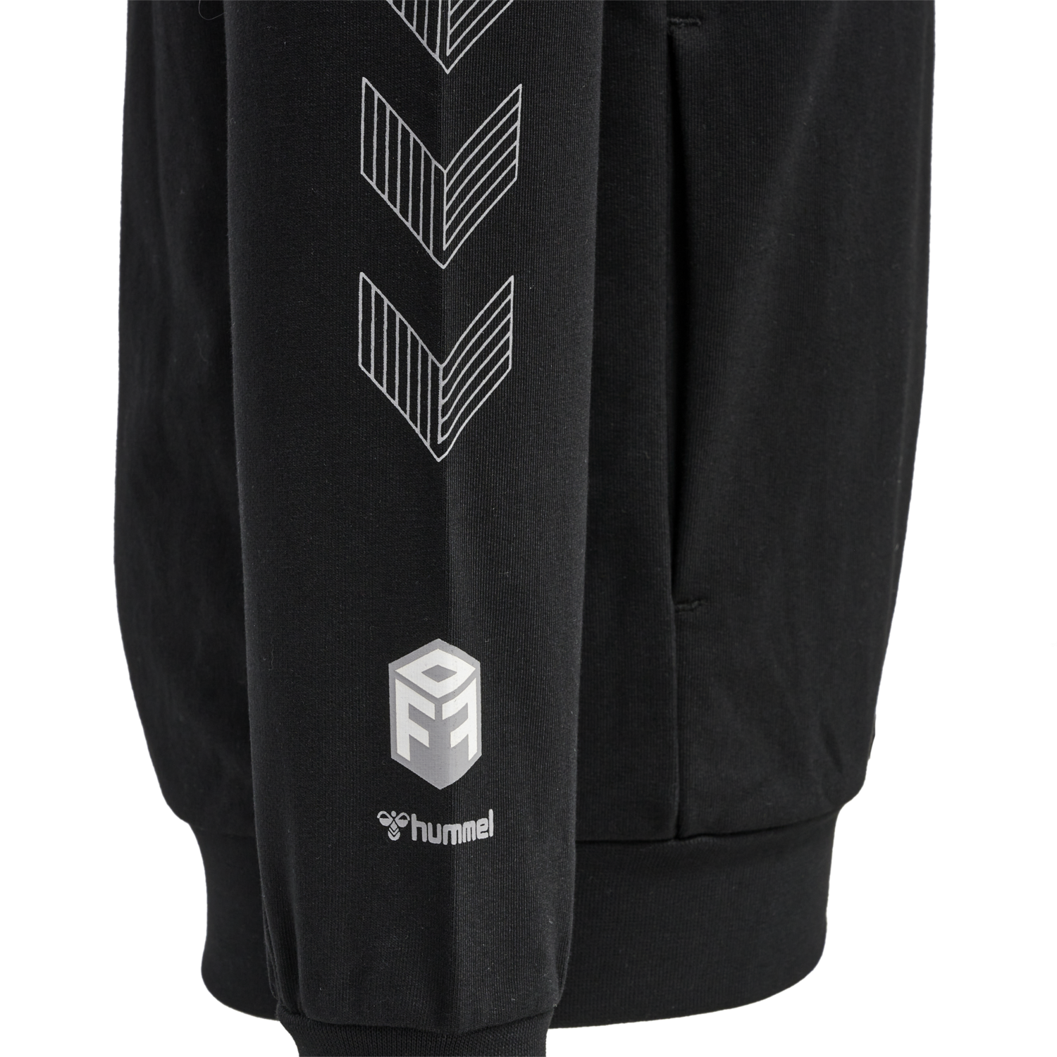 hmlMOVE GRID COTTON SWEATSHIRT KIDS, BLACK, packshot