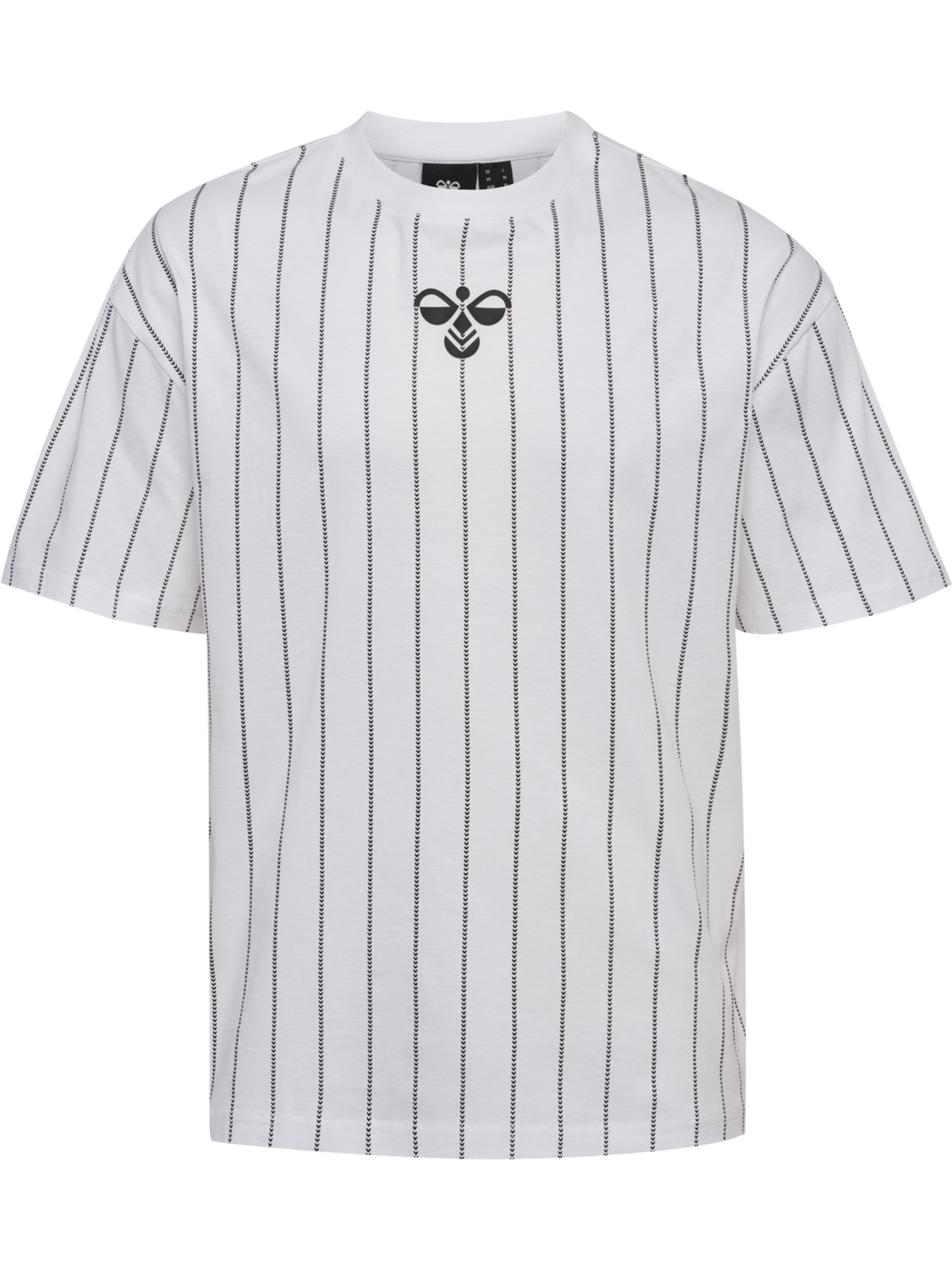 Chevron Pinstripe T-Shirt, WHITE/BLACK, packshot