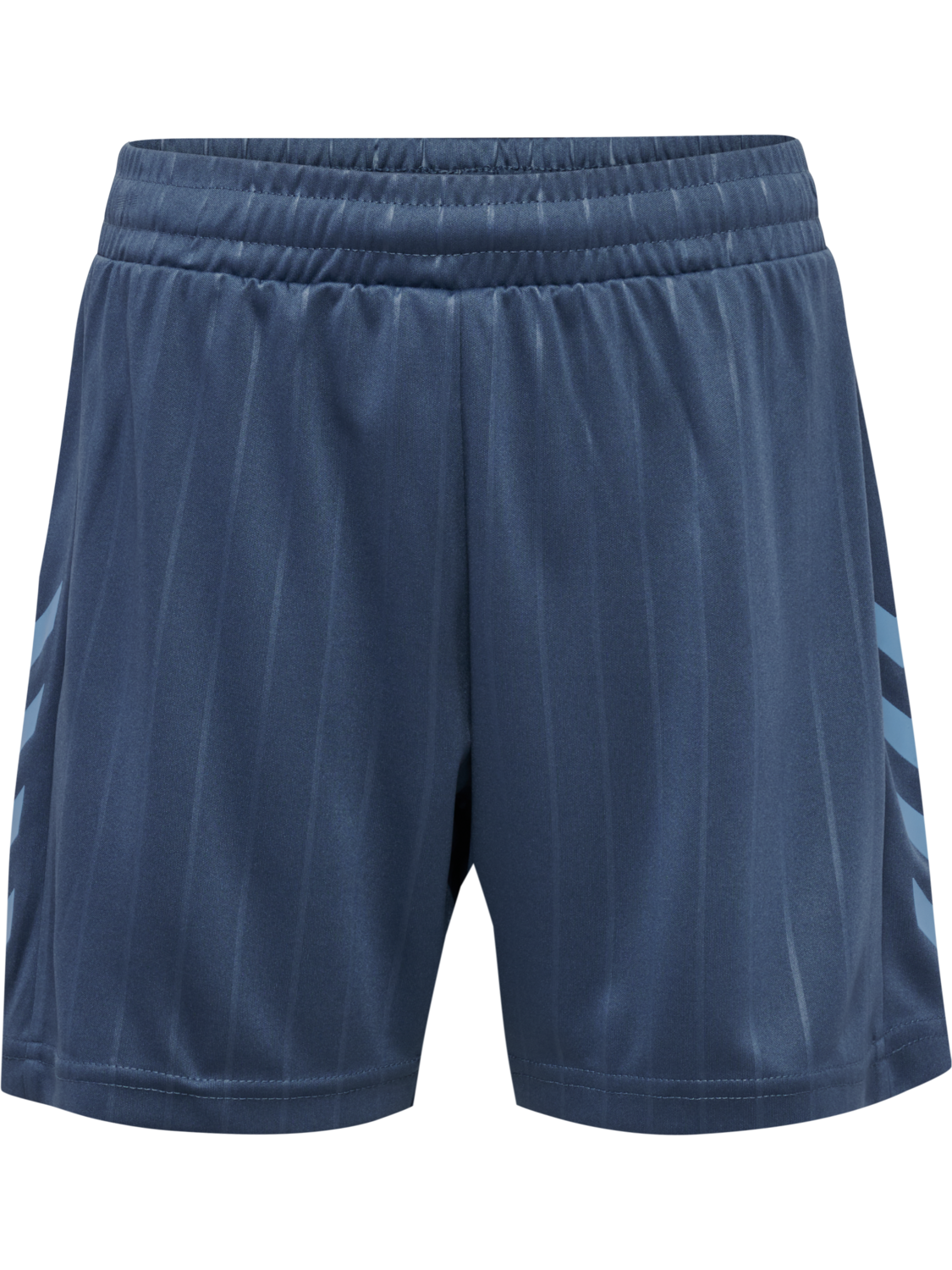 hmlJR GOAL STRIPE SHORTS, BERING SEA, packshot