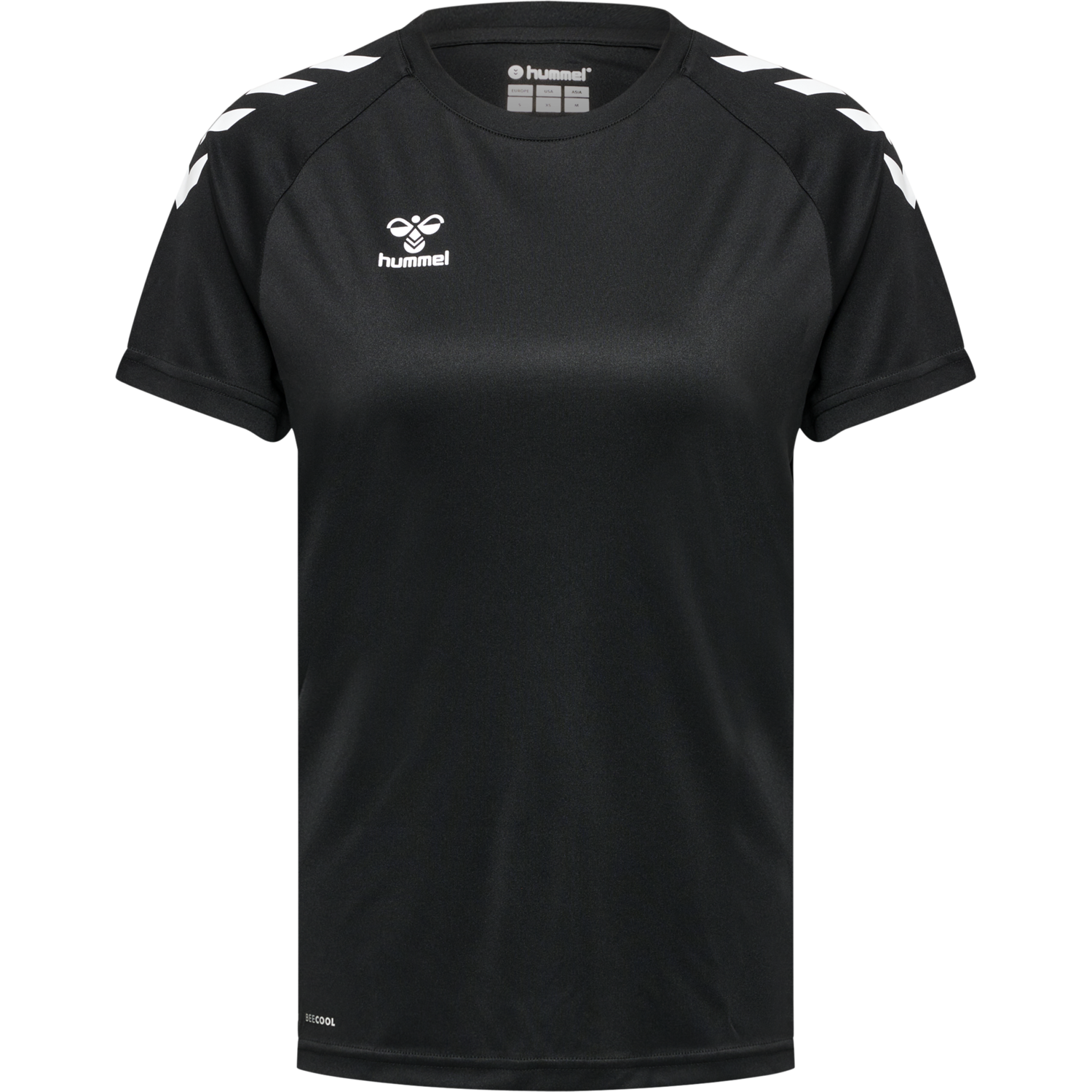 hmlCORE XK CORE POLY TEE  S/S WOMAN, BLACK, packshot