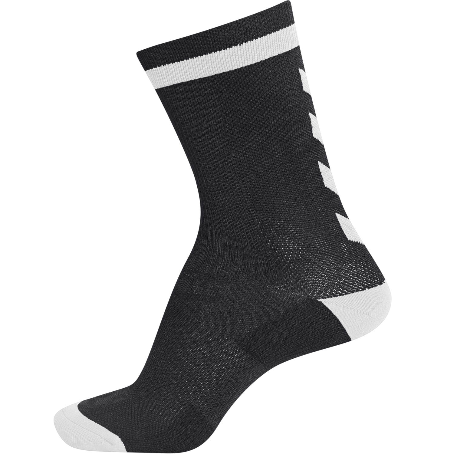 ELITE INDOOR SOCK LOW, BLACK/WHITE, packshot