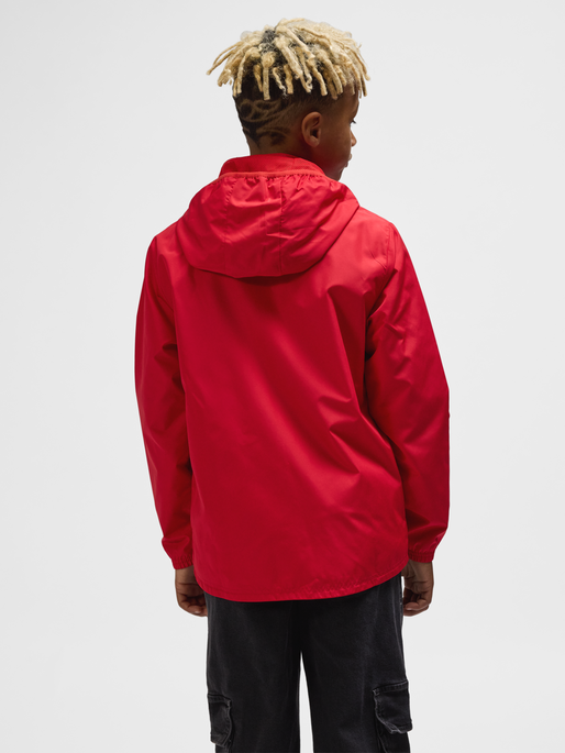 hmlESSENTIAL AW JACKET KIDS, TRUE RED, model