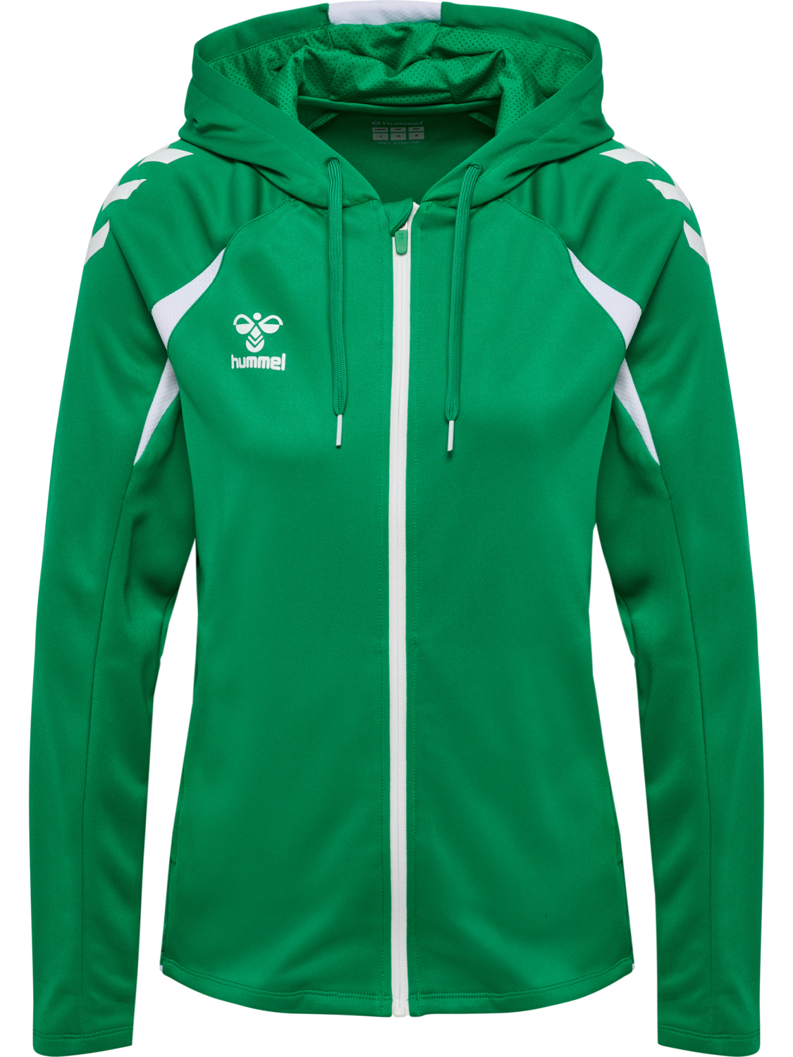 hmlCORE 2.0 ZIP HOODIE WOMAN, JELLY BEAN/WHITE, packshot