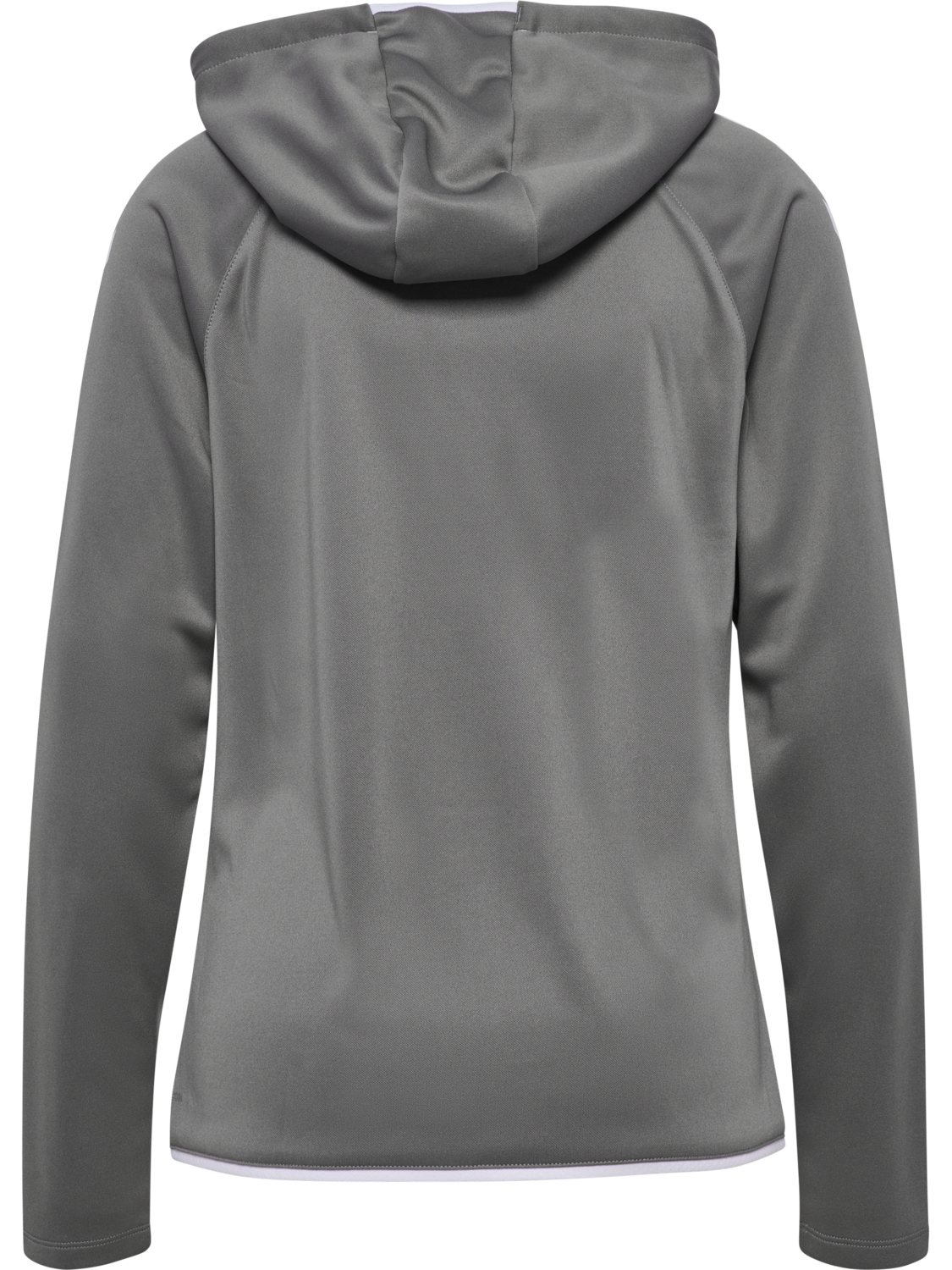 hmlCORE 2.0 ZIP HOODIE WOMAN, STEEL GRAY/WHITE, packshot