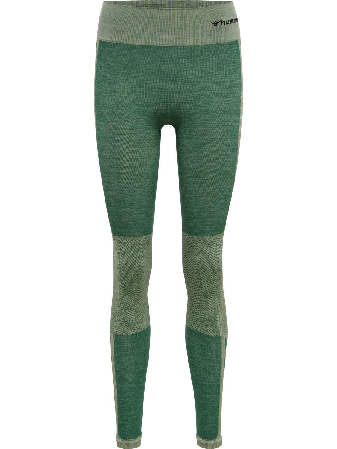hmlCLEA SEAMLESS MID WAIST TIGHTS, LAUREL WREATH/LILY PAD MELANGE, packshot