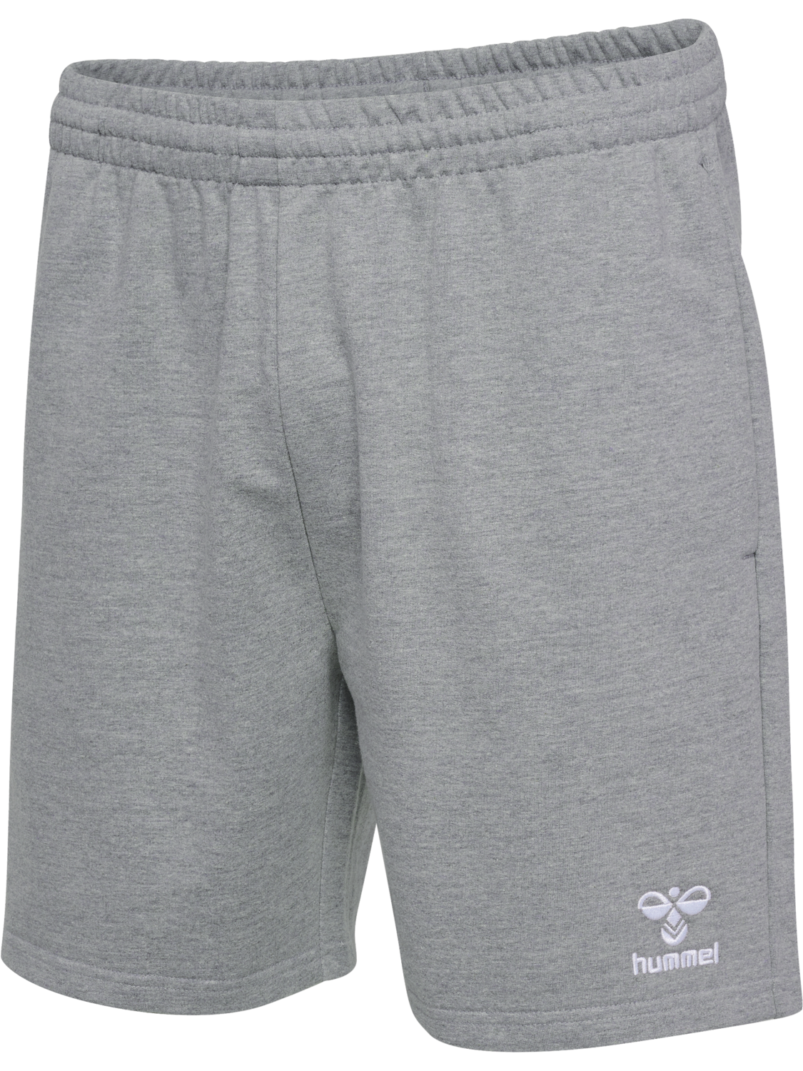 hmlGO 2.0 SWEATSHORTS, GREY MELANGE, packshot
