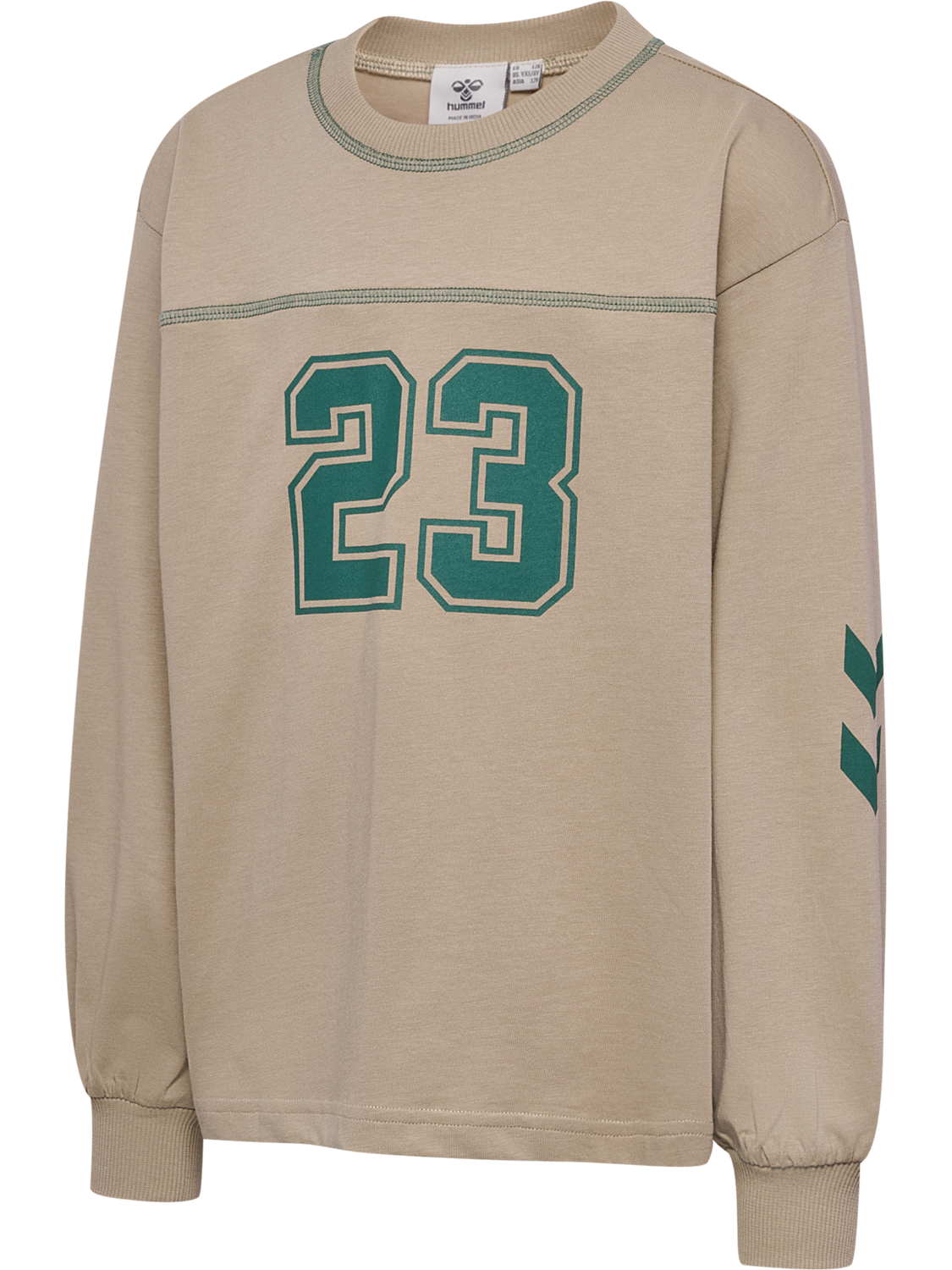 hmlTIMMI BOXY T-SHIRT L/S, COBBLESTONE, packshot