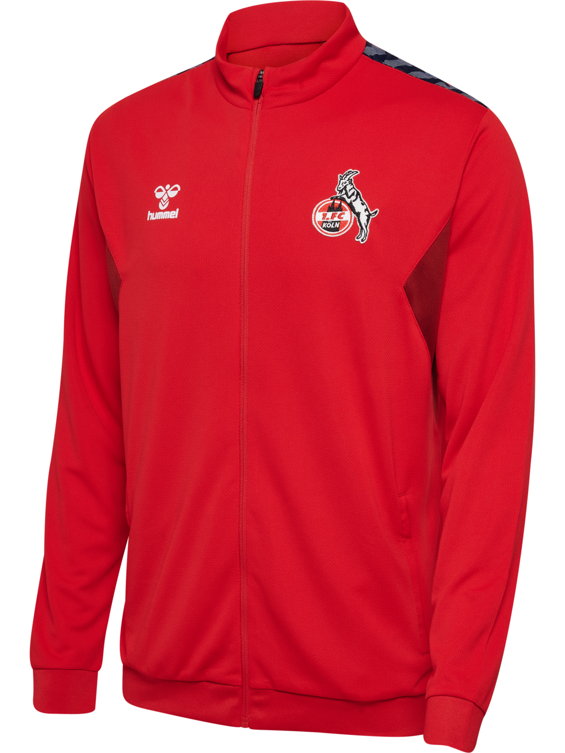 1FCK 23/24 TR PL ZIP JACKET, TRUE RED, packshot