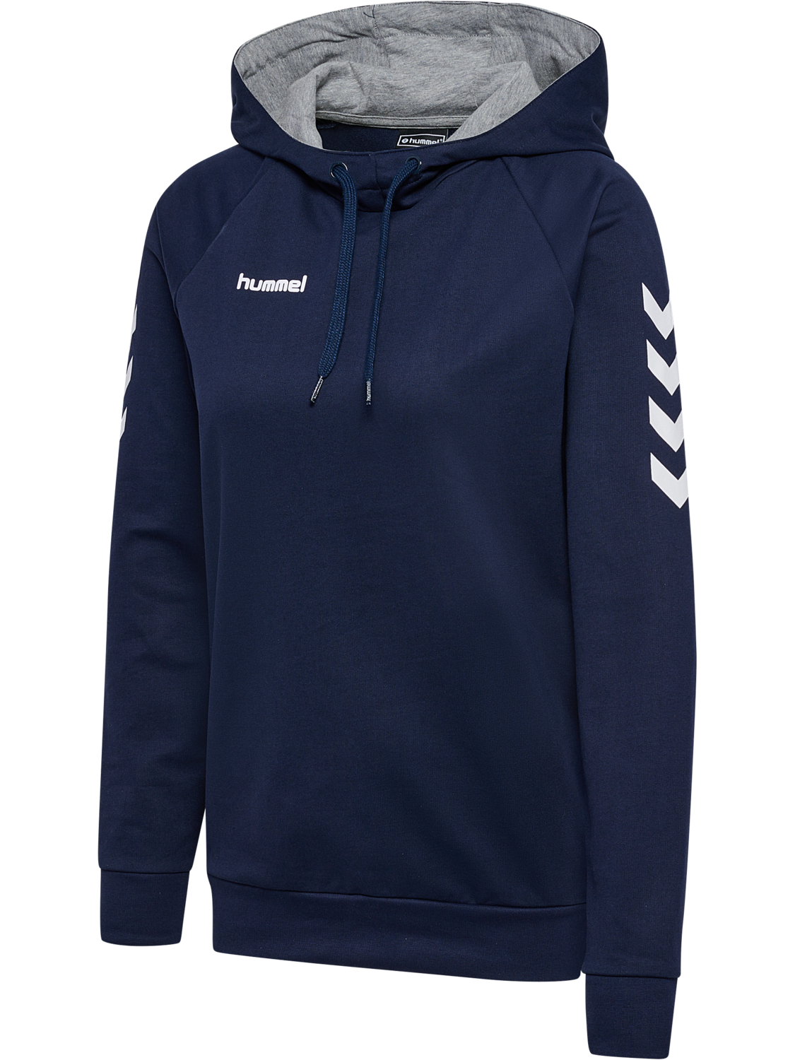 HMLGO COTTON HOODIE WOMAN, MARINE, packshot