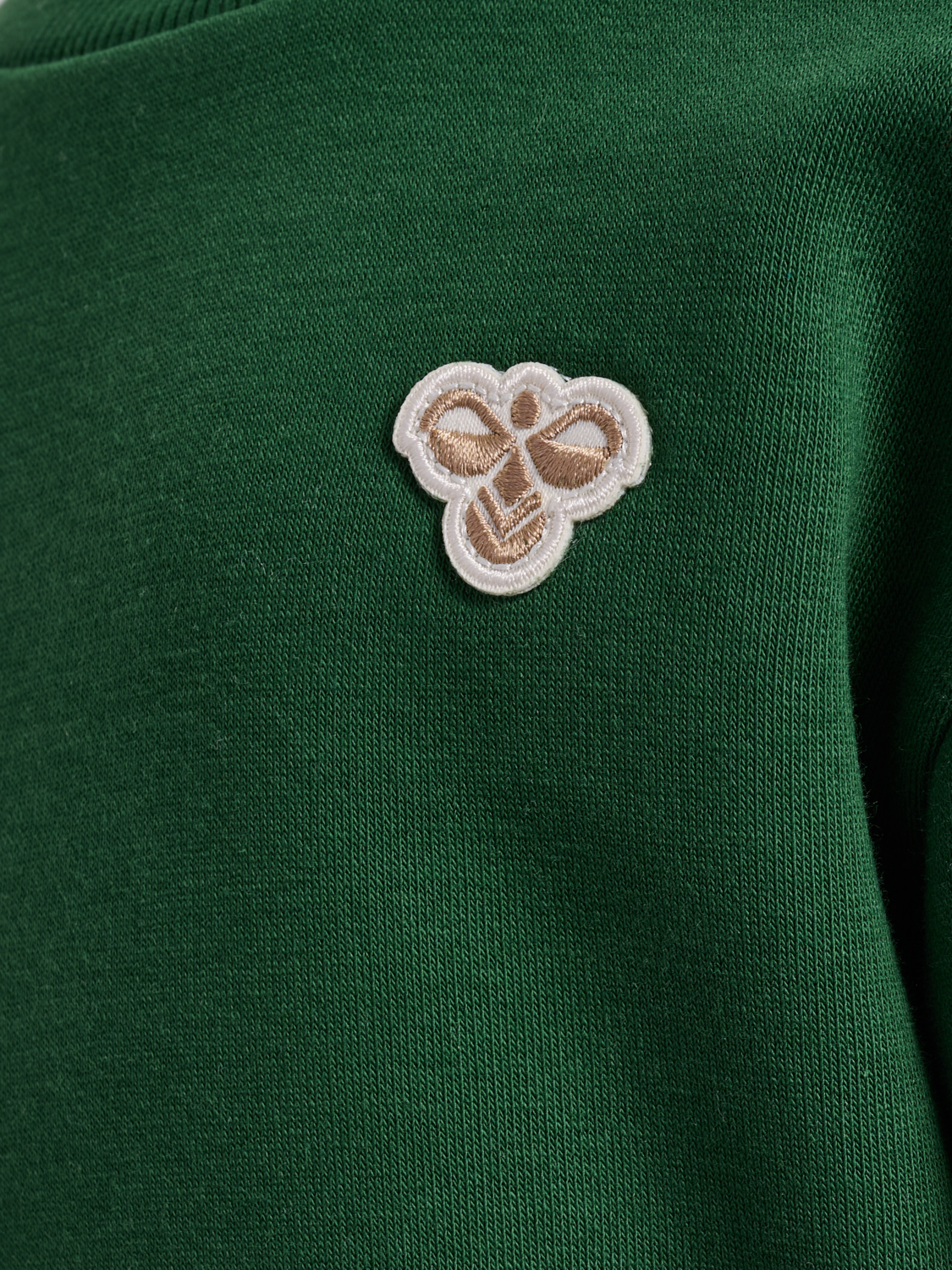 hmlMINI LOOSE CREWNECK BEE, DARK GREEN, packshot