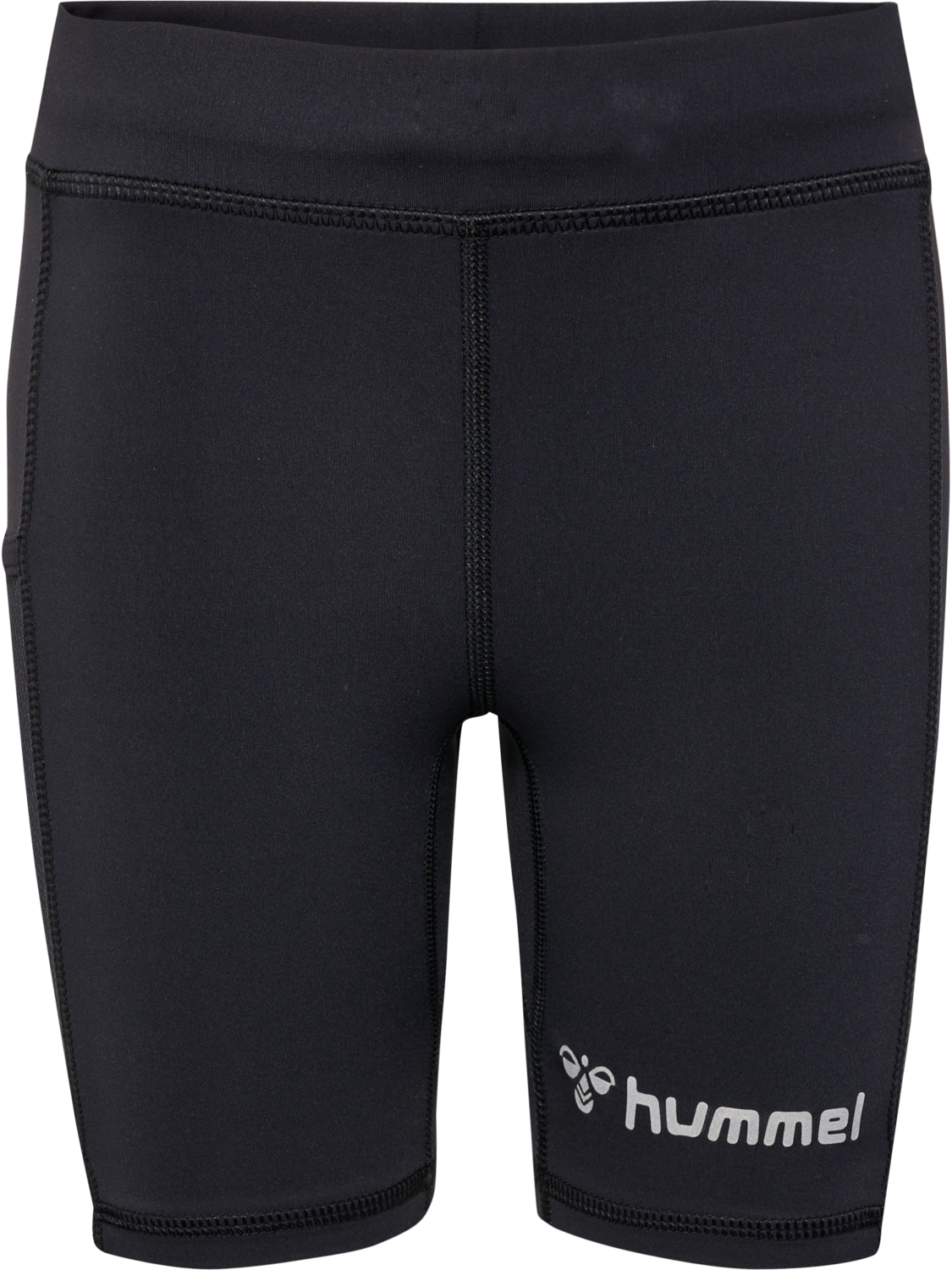 hmlRUN SHORT TIGHT KIDS, BLACK, packshot