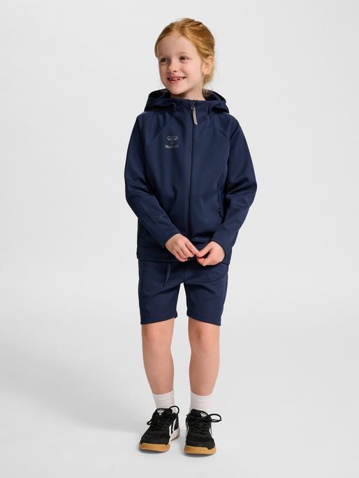 hmlCIMA 2.0 ZIP HOODIE KIDS, MARINE, model