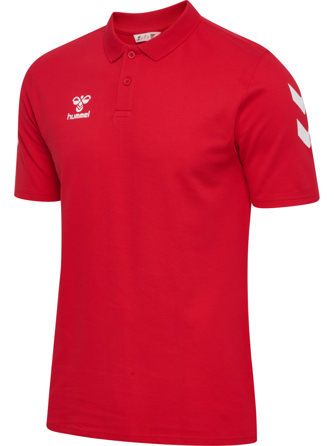 hmlGO 2.0 CHEVRON  POLO, TRUE RED, packshot