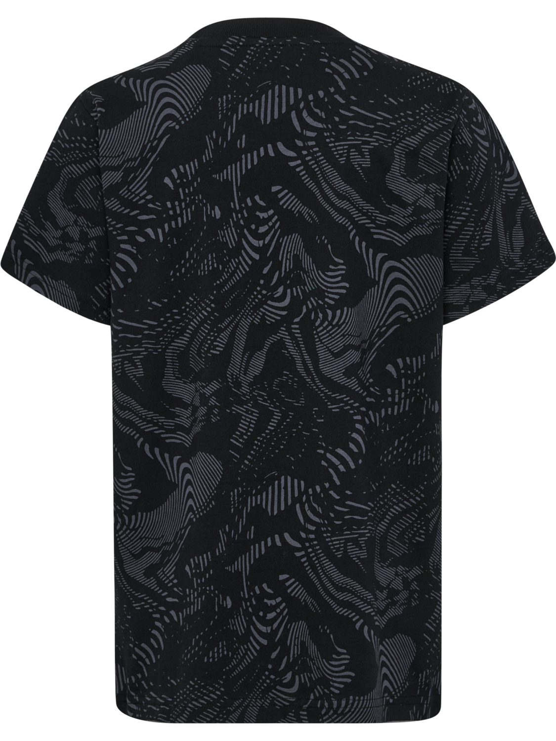 hmlJR AOP LOGO T-SHIRT, BLACK, packshot