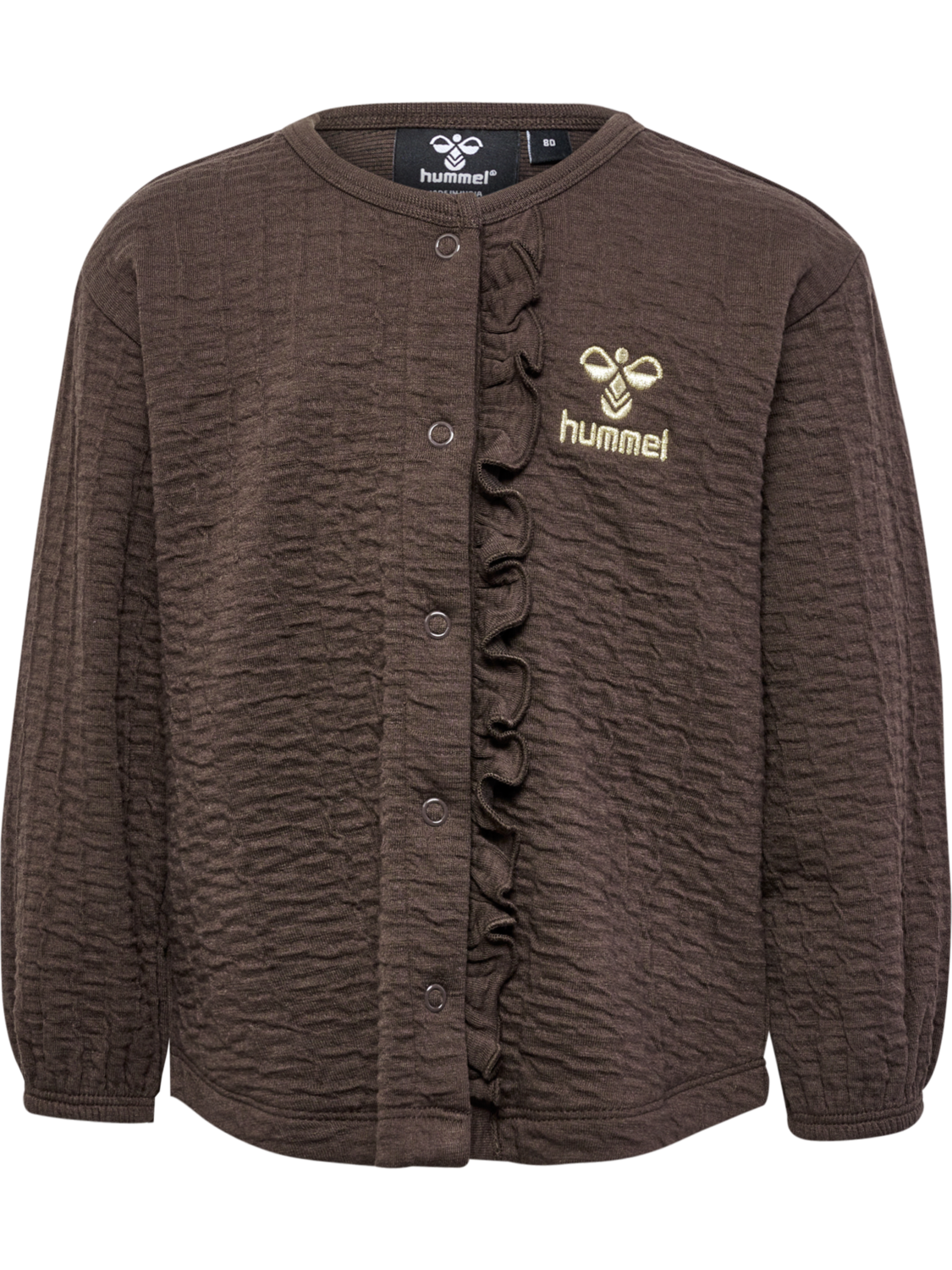 hmlISSA SWEAT JACKET, CHOCOLATE BROWN, packshot