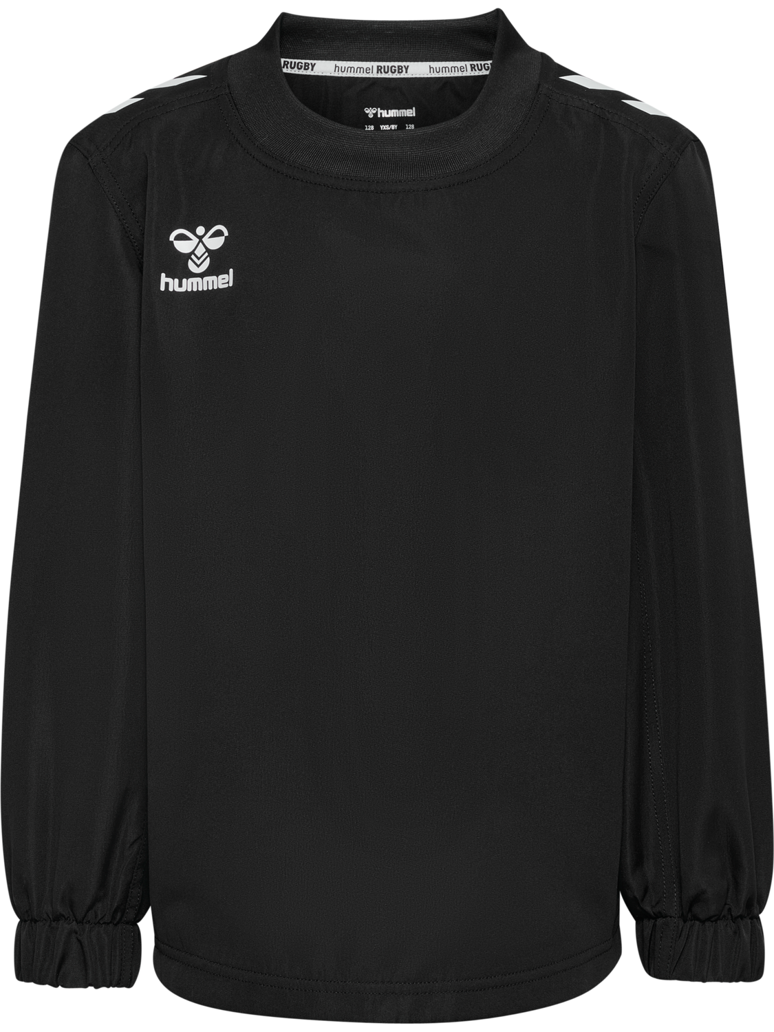 hmlRUGBY CONTACT TOP L/S KIDS, BLACK, packshot